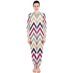 Colorful Chevron Onepiece Jumpsuit (ladies) by GardenOfOphir