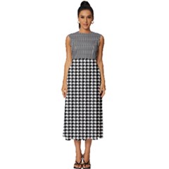 Pattern 98 Sleeveless Round Neck Midi Dress