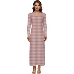 Pattern 100 Long Sleeve Longline Maxi Dress