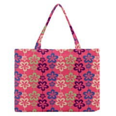 Pattern 102 Zipper Medium Tote Bag