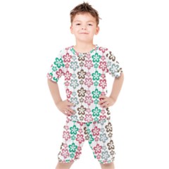 Pattern 105 Kids  Tee And Shorts Set by GardenOfOphir