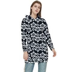 Pattern 106 Women s Long Oversized Pullover Hoodie by GardenOfOphir