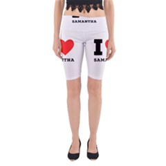 I Love Samantha Yoga Cropped Leggings