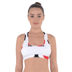 I Love Samantha Cross Back Sports Bra by ilovewhateva