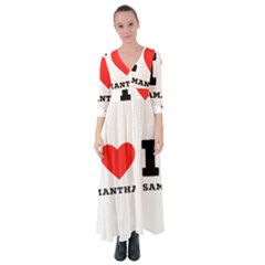 I Love Samantha Button Up Maxi Dress by ilovewhateva