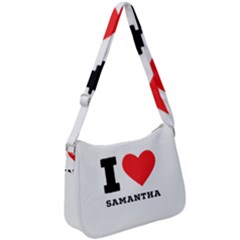 I Love Samantha Zip Up Shoulder Bag by ilovewhateva