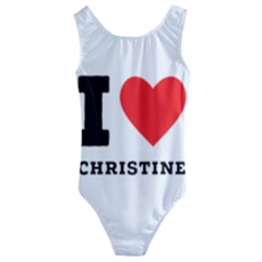 I Love Christine Kids  Cut-out Back One Piece Swimsuit by ilovewhateva