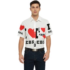 I Love Debra Men s Short Sleeve Pocket Shirt  by ilovewhateva