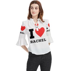 I love rachel Loose Horn Sleeve Chiffon Blouse