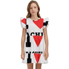 I Love Rachel Kids  Winged Sleeve Dress by ilovewhateva