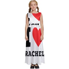 I Love Rachel Kids  Satin Sleeveless Maxi Dress by ilovewhateva