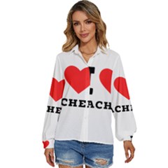 I love rachel Women s Long Sleeve Button Down Shirt