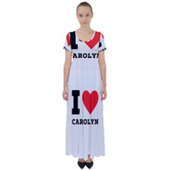 I Love Carolyn High Waist Short Sleeve Maxi Dress by ilovewhateva