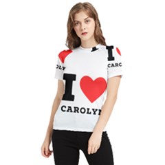 I Love Carolyn Women s Short Sleeve Rash Guard by ilovewhateva