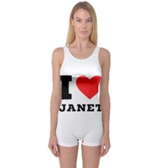 I Love Janet One Piece Boyleg Swimsuit by ilovewhateva