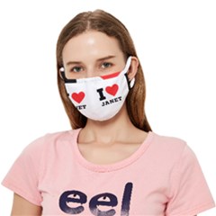 I Love Janet Crease Cloth Face Mask (adult) by ilovewhateva