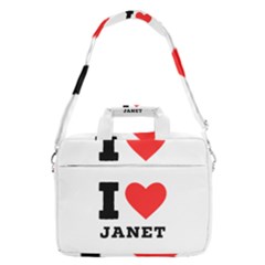 I Love Janet Macbook Pro 16  Shoulder Laptop Bag by ilovewhateva