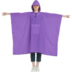 Amethyst Purple	 - 	hooded Rain Ponchos by ColorfulWomensWear