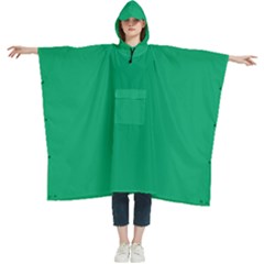 Jade Green	 - 	hooded Rain Ponchos by ColorfulWomensWear