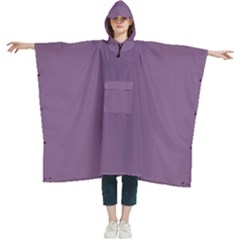 China Violet Purple	 - 	hooded Rain Ponchos by ColorfulWomensWear