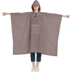 Cinereous	 - 	hooded Rain Ponchos by ColorfulWomensWear