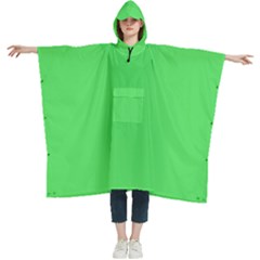 Stoplight Go Green	 - 	hooded Rain Ponchos by ColorfulWomensWear