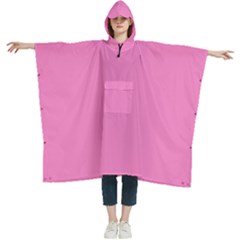 Taffy Pink	 - 	hooded Rain Ponchos by ColorfulWomensWear