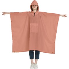 Cool Orange	 - 	hooded Rain Ponchos by ColorfulWomensWear