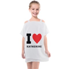 I Love Katherine Kids  One Piece Chiffon Dress by ilovewhateva