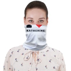 I Love Katherine Face Covering Bandana (adult) by ilovewhateva