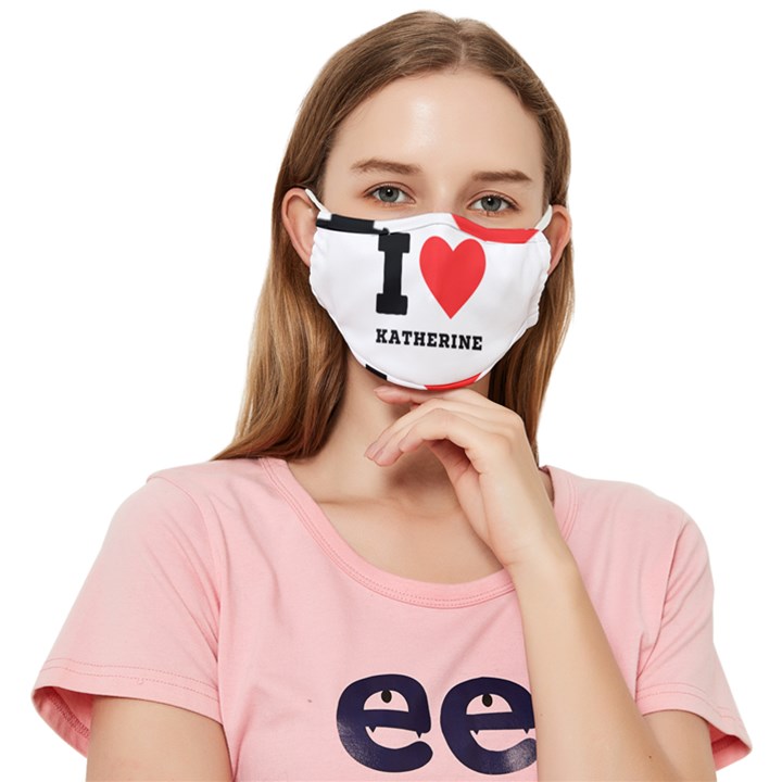 I love katherine Fitted Cloth Face Mask (Adult)