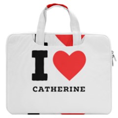 I Love Catherine Macbook Pro 13  Double Pocket Laptop Bag by ilovewhateva