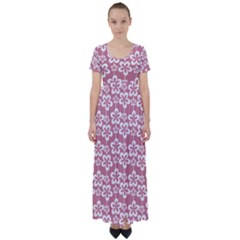 Pattern 107 High Waist Short Sleeve Maxi Dress