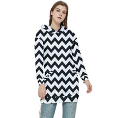 Pattern 111 Women s Long Oversized Pullover Hoodie