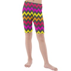 Pattern 113 Kids  Mid Length Swim Shorts