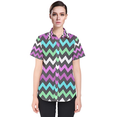 Pattern 115 Women s Short Sleeve Shirt by GardenOfOphir