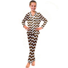 Pattern 117 Kid s Satin Long Sleeve Pajamas Set by GardenOfOphir