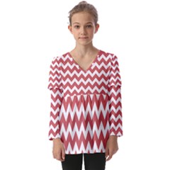 Pattern 124 Kids  V Neck Casual Top by GardenOfOphir