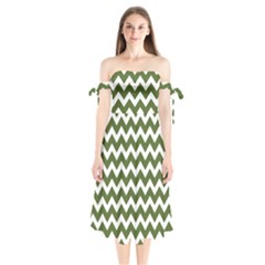 Pattern 126 Shoulder Tie Bardot Midi Dress by GardenOfOphir