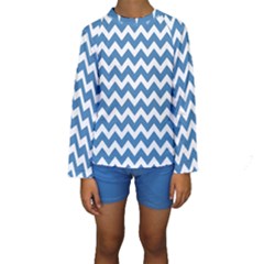 Pattern 127 Kids  Long Sleeve Swimwear