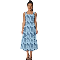 Pattern 131 Square Neckline Tiered Midi Dress by GardenOfOphir