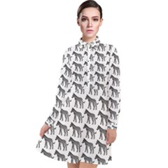 Pattern 129 Long Sleeve Chiffon Shirt Dress