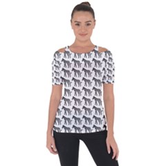 Pattern 129 Shoulder Cut Out Short Sleeve Top