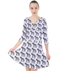Pattern 129 Quarter Sleeve Front Wrap Dress