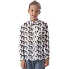 Pattern 129 Kids  Long Sleeve Shirt