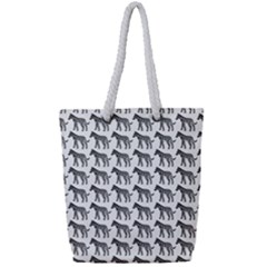 Pattern 129 Full Print Rope Handle Tote (Small)