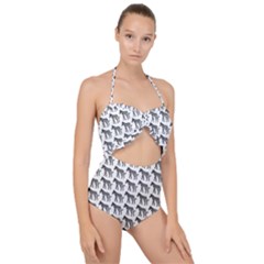 Pattern 129 Scallop Top Cut Out Swimsuit