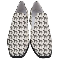 Pattern 129 Women Slip On Heel Loafers