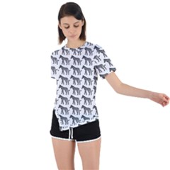 Pattern 129 Asymmetrical Short Sleeve Sports Tee