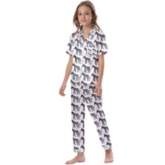 Pattern 129 Kids  Satin Short Sleeve Pajamas Set